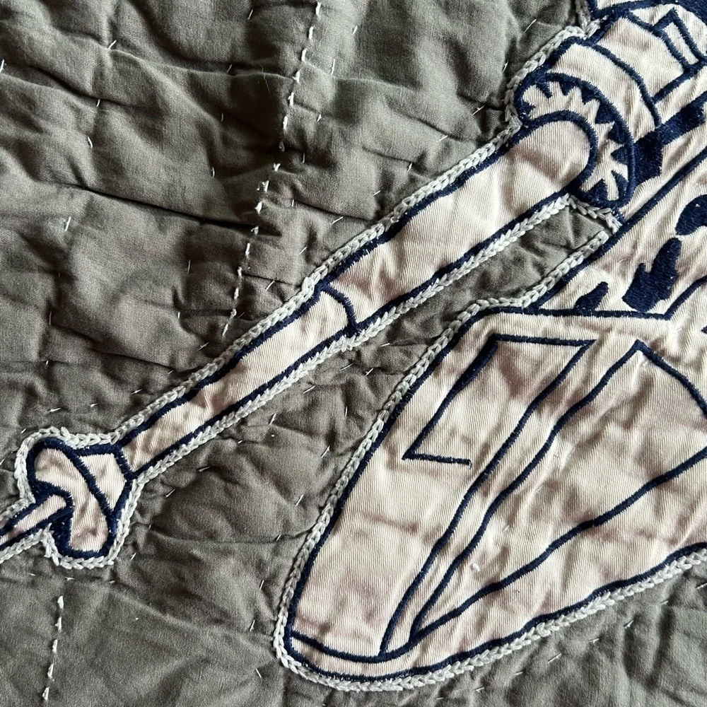 Pottery Barn Kids Star Wars X-Wing Tie Fighter Quilt Twin with Pillow Case